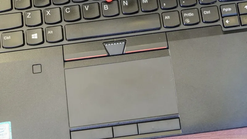 Giống như hầu hết các ThinkPad khác, P51 có hai hình thức điều hướng: thanh trỏ Trackpoint và bàn di chuột. 