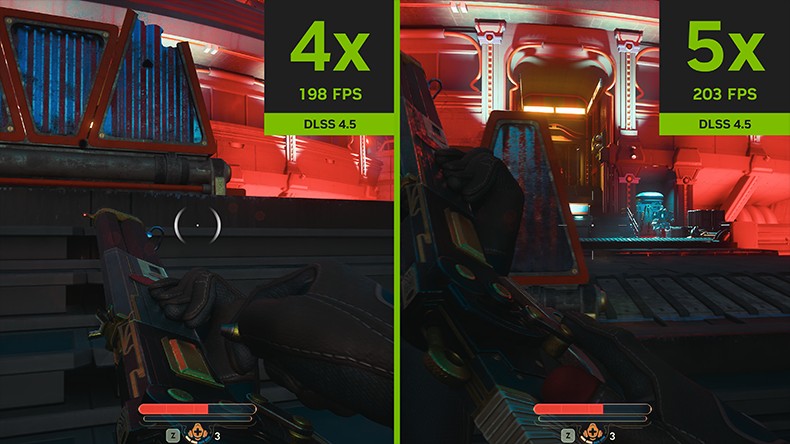 So sánh 4x và 5x Multi Frame Generation