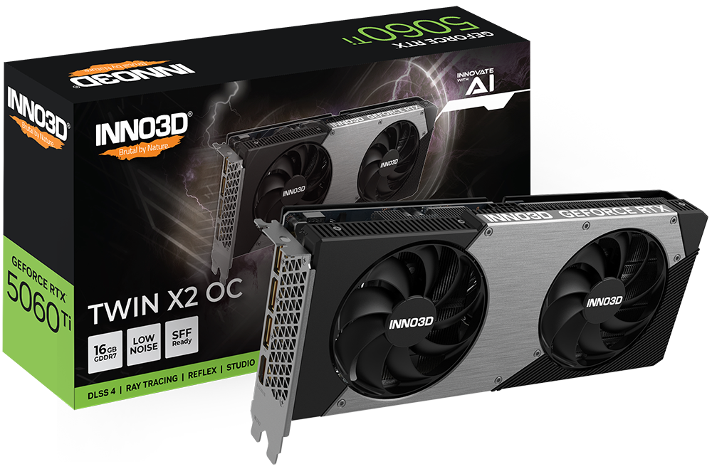 VGA INNO3D GeForce RTX 5060 Ti 16GB Twin X2