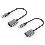 Bộ chuyển đổi USB-C sang USB-A 3.0 Lention C6 Grey