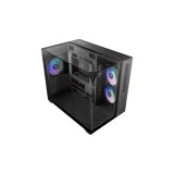 Case Gamdias ATLAS M3M (Đen/Black, sẵn 3 Fan ARGB)
