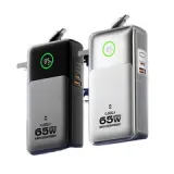 Củ sạc kiêm PIN dự phòng 3-in-1 Movespeed MSP14 | 65W | 20000mAh | Bạc