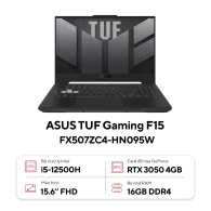 ASUS TUF Gaming F15 FX507 Intel Core i5-12500H | RAM 16GB | SSD 512GB | RTX 3050 4GB | 15.6 FHD 144Hz - Likenew 98%