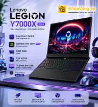 Lenovo Legion Y7000X 2026 | Core 7 245HX | RAM 16GB | SSD 512GB | RTX 5060 8GB | 15.3 inch 2K+ OLED 165Hz | New 100% | Eclipse Black