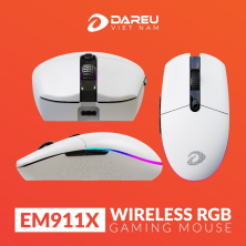 Chuột Gaming không dây DareU EM911X (Type-C/ 2.4Ghz)