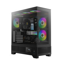 CASE GAMDIAS ATLAS M1 BLACK ARGB – MID TOWER | 3 FAN ARGB PWM | MÀN HÌNH MONITOR