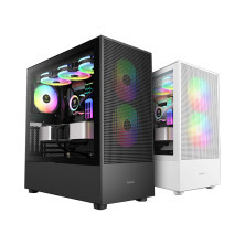 Case GAMDIAS TALOS E3 MESH ELITE WHITE – Mid Tower, 3 Fan ARGB PWM