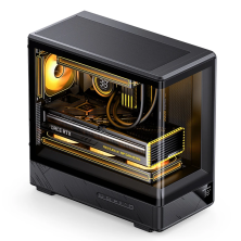 Case PC JONSBO M-ATX D200 Black – GPU 410mm| AIO 240mm| M-ATX
