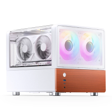 Case JONSBO V12 White – M-ATX/ITX| GPU 260mm| Kính 270°