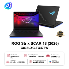 Laptop ASUS ROG Strix SCAR 18 G835LXG-TQ473W | Intel Ultra 9 290HX Plus | RTX 5090 | 64GB | 2TB | WIN 11