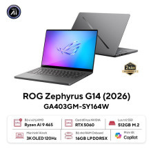 Laptop Gaming ASUS ROG Zephyrus G14 GA403GM-SY164W (AMD Ryzen AI 9 465 | RTX 5060 | 16GB | 512GB | 14.0 3K OLED 120Hz)