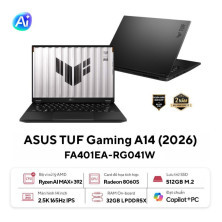 Laptop ASUS TUF Gaming A14 FA401EA-RG041W ( AMD Ryzen AI MAX+ 392 | Radeon 8060S| 32GB | 512GB | 14.0 WQXGA 165Hz )