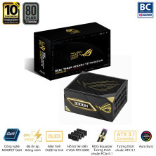 Nguồn máy tính Asus Rog Thor 3000W Titanium III Edition 20 (ATX 3.1/ PCIe 5.1/ 80Plus Titanium/ Full Modular) - ROG-THOR-3000T3-GAMING-EDITION-20