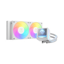 Tản Nhiệt Nước GAMDIAS CHIONE P5-240 WH – AIO 240mm | Màn Hình LCD IPS 3,4 Inch | Màu Trắng