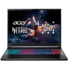 Acer Nitro 16S AI AN16S-61-R7YL | AMD Ryzen AI 7 350 | RAM 16GB | SSD 1TB | RTX 5060 8GB | 16 inch WUXGA 180Hz | Obsidian Black - New Fullbox