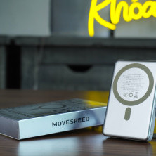 PIN dự phòng từ tính Movespeed S10 PRO 22.5W | 10,000mAh | Đế dựng | Xám