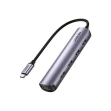 Hub chuyển đổi UGREEN 5-in-1 USB Type-C sang 1x HDMI 4K/30Hz | 4x USB Type-A - 20197