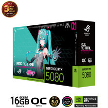 VGA Asus ROG ASTRAL GEFORCE RTX 5080 O16G Hatsune Miku Edition (ROG-ASTRAL-RTX5080-O16G-HATSUNE-MIKU-EDITION)