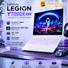Lenovo Legion Y7000X 2026 | Core 7 245HX | RAM 16GB | SSD 512GB | RTX 5060 8GB | 15.3 inch 2K+ OLED 165Hz | New 100% | Glacier White