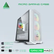 Case VSP Gaming HA01 White/Black (No Fan)