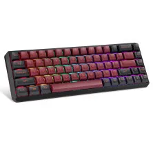 Bàn Phím Cơ Darmoshark K5 Blue Switch Wireless Dual Mode (Type-C & 2.4Ghz | PBT | 2300mAh | RGB | Hot swap | Layout 68-keys | Gateron Switch)