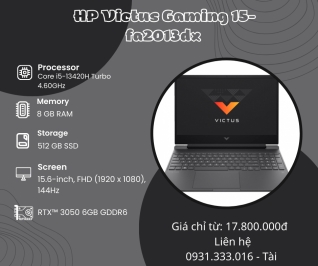 HP Victus Gaming 15-fa2013dx