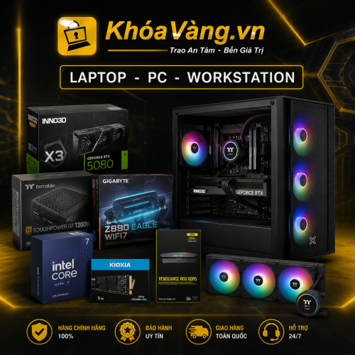 PC Đồ Họa Core Ultra 7 270K | RTX 5080 16GB | RAM 32GB | SSD 1TB | PSU 1200W