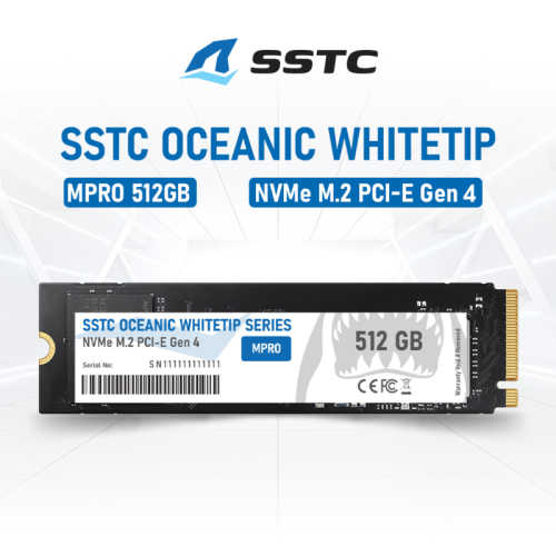 SSD SSTC Oceanic Whitetip MAX-III PRO 512GB NVMe Gen 4x4 - Bảo hành 60 Tháng