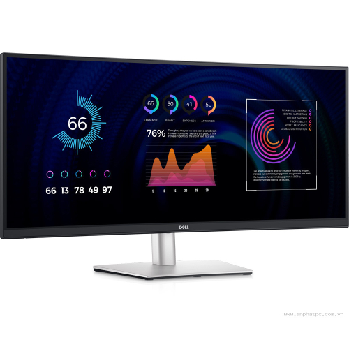 Màn hình Dell P3424WE  | 34inch | WQHD (3440 x 1440) 21:9 | IPS | 60Hz (USB-C - Network RJ45)