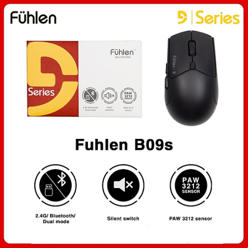 Chuột Bluetooth Fuhlen B09s (Bluetooth/Wireless/ Pin sạc/ 4000 DPI/ Silent click )