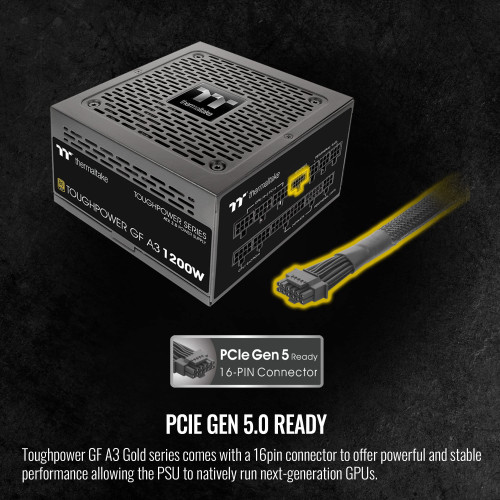 PSU Thermaltake ToughPower GF A3 1200W - 80 Plus GOLD / Full Modular - BH 120 Tháng