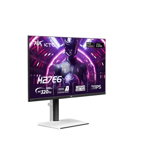 Màn hình Gaming KTC H27E6 | 27inch | QHD (2560x1440) | 300Hz (320Hz OC) | Fast IPS | 1ms | 144% sRGB + HDR support