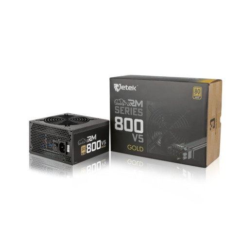 Nguồn Jetek RM800v5 800W ( 80 Plus GOLD / Non-Modular / ATX 3.0 PCIe 5.0 Ready ) - Bảo hành 36 Tháng