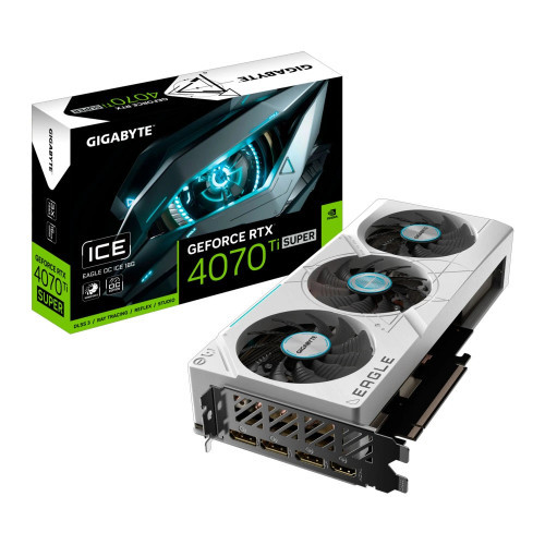 Gigabyte NVIDIA GeForce RTX 4070Ti SUPER 16GB GDDR6X EAGLE OC ICE WHITE