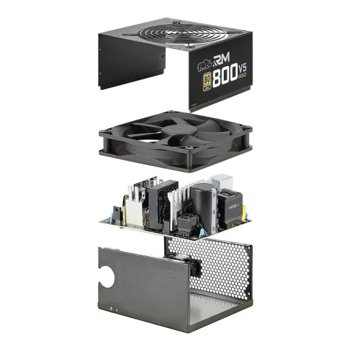 Nguồn Jetek RM800v5 800W ( 80 Plus GOLD / Non-Modular / ATX 3.0 PCIe 5.0 Ready ) - Bảo hành 36 Tháng