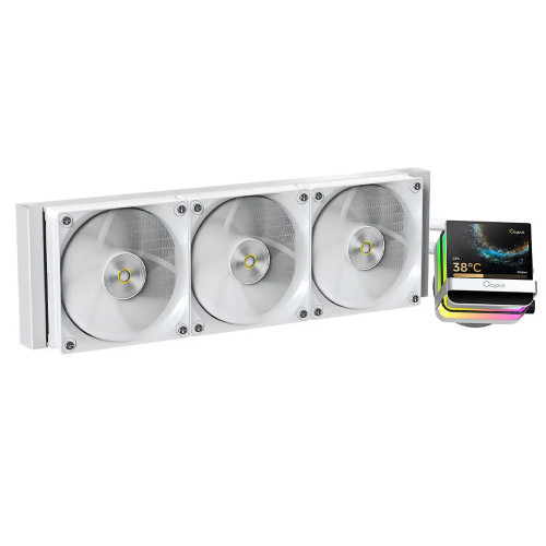 Tản nhiệt nước OCYPUS Sigma L36 PRO WH 360mm | LCD IPS 3.5 inch, ARGB, 310W