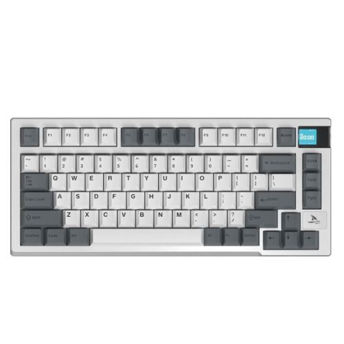 Bàn phím cơ Darmoshark K8 White-Grey | RGB | Hotswap 5pin (2.4Ghz/ Bluetooth / Dây)