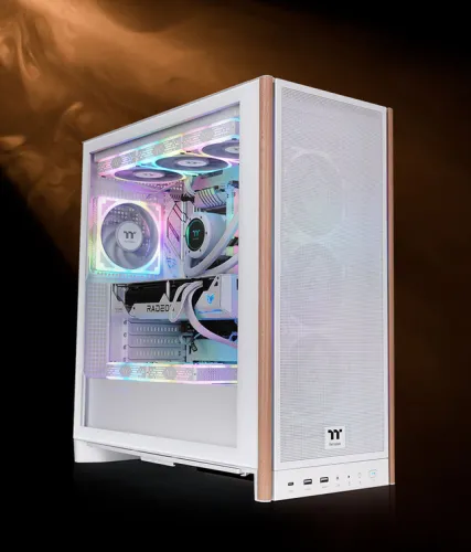 Case Thermaltake S370 WS Mid Tower White | 4 Quạt PWM, Hỗ trợ SSI-EEB, Radiator 420mm