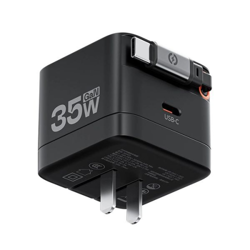 Củ sạc nhanh Movespeed MSA03 35W | GaN | Tích hợp TypeC | Đen