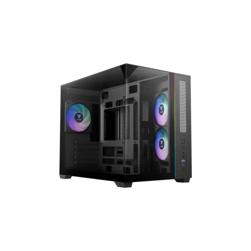 Case Gamdias ATLAS M3M (Đen/Black, sẵn 3 Fan ARGB)