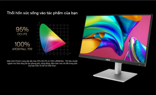 Màn hình đồ họa ASUS ProArt PA278CGV | 27 inch | IPS | QHD | 144Hz | 5ms | Speaker