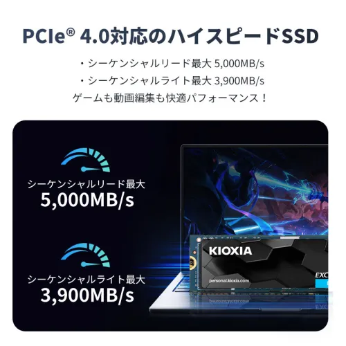Ổ cứng SSD KIOXIA EXCERIA PLUS G3 2TB NVMe PCIe Gen4x4 (LSD10Z002TG8)
