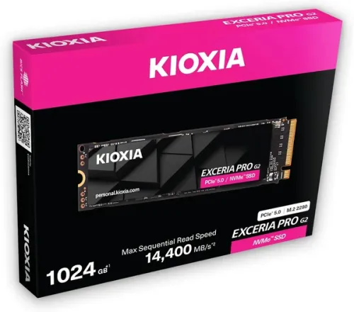 ổ cứng SSD KIOXIA EXCERIA PRO G2 1TB (LVE10Z1T02G8) - Đọc 14400MB/s| ghi 12700MB/s