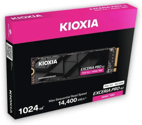 ổ cứng SSD KIOXIA EXCERIA PRO G2 1TB (LVE10Z1T02G8) - Đọc 14400MB/s| ghi 12700MB/s