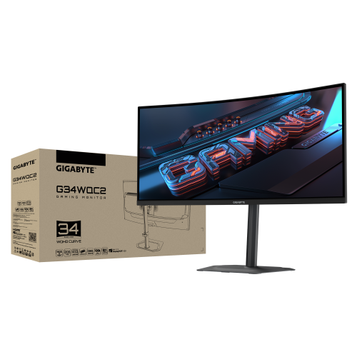 Màn hình Gaming Gigabyte G34WQC2 (34 inch/ WQHD/ VA 1500R/ 200Hz/ 1ms/ Loa)