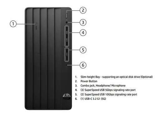 HP Pro Tower 280 G9 (AY1Y1PT) Core i5-14500 | RAM 16GB | SSD 512GB | Wi-Fi 6 + Bluetooth | KB - M | Win 11 - New Fullbox 100%