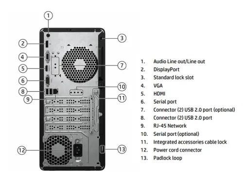 HP Pro Tower 280 G9 (AY1Y1PT) Core i5-14500 | RAM 16GB | SSD 512GB | Wi-Fi 6 + Bluetooth | KB - M | Win 11 - New Fullbox 100%
