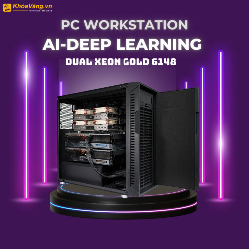 Workstation Ai-Deep Learning Dual Xeon Gold 6148 | 256GB RAM | Dual RTX 4090 24GB