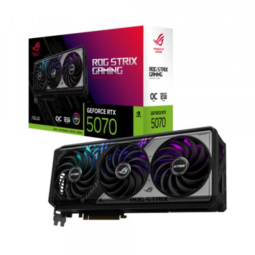 VGA Asus ROG Strix GeForce RTX 5070 12GB GDDR7 OC Edition (ROG-STRIX-RTX5070-O12G-GAMING)