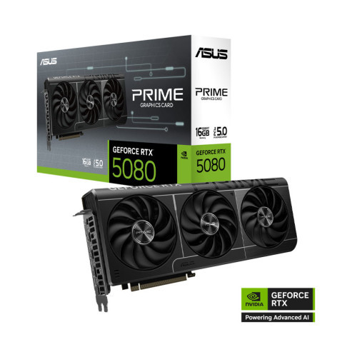 VGA ASUS Prime GeForce RTX 5080 16GB GDDR7 OC Edition (PRIME-RTX5080-O16G)